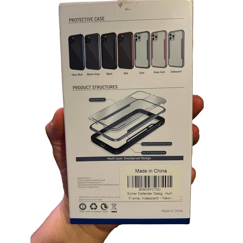 Sicher Phone Case for iPhone 13Pro - 6.1" - Military Drop Proof, Shockproof - Picture 2 of 9